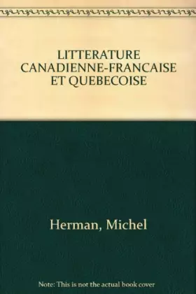 Couverture du produit · ANTH.CRIT.LIT.CAN-FRANC. (Ancienne Edition)