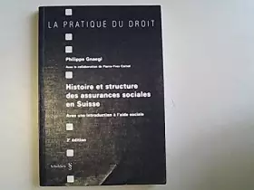Couverture du produit · Histoire et structure des assurances sociales en Suisse: Avec une introduction à l'aide sociale