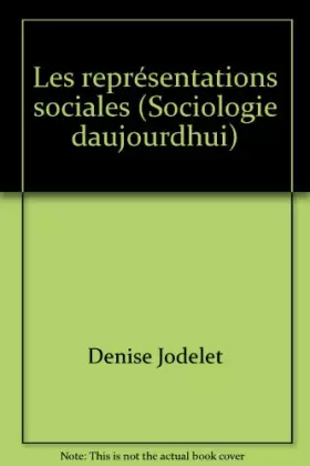 Couverture du produit · Les Représentations sociales