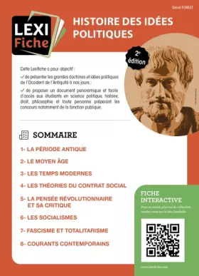 Couverture du produit · Histoire des idées politiques