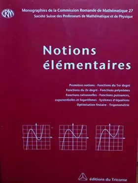 Couverture du produit · Notions élémentaire