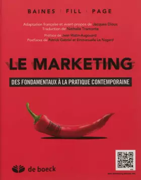 Couverture du produit · Le marketing : Des fondamentaux à la pratique contemporaine