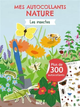 Couverture du produit · Mes autocollants nature - Les insectes