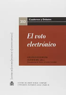 Couverture du produit · El voto electrónico (Cuadernos y Debates)