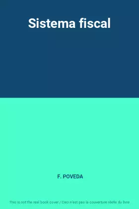 Couverture du produit · Sistema fiscal