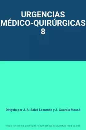 Couverture du produit · URGENCIAS MÉDICO-QUIRÚRGICAS 8