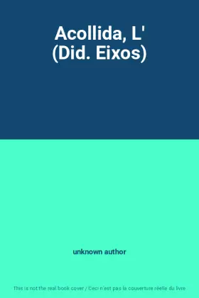 Couverture du produit · Acollida, L' (Did. Eixos)