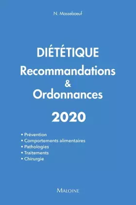 Couverture du produit · dietetique 2020: RECOMMANDATIONS & ORDONNANCES