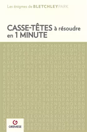 Couverture du produit · Casse-têtes à résoudre en 1 minute