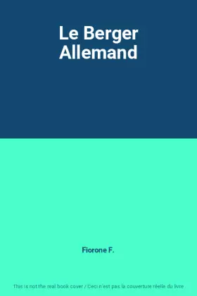 Couverture du produit · Le Berger Allemand