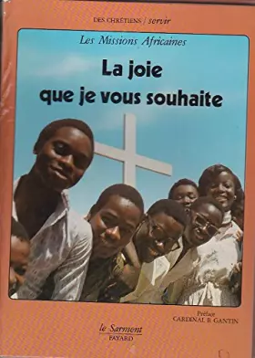 Couverture du produit · La joie que je vous souhaite