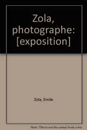 Couverture du produit · Zola photographe