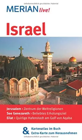 Couverture du produit · MERIAN live! Reiseführer Israel: MERIAN live! - Mit Kartenatlas im Buch und Extra-Karte zum Herausnehmen