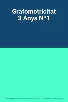 Couverture du produit · Grafomotricitat 3 Anys Nº1