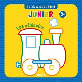 Couverture du produit · Bloc à colorier junior : les véhicules