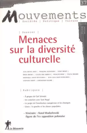 Couverture du produit · Mouvements, N° : Menaces sur  la diversité culturelle
