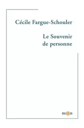 Couverture du produit · Le souvenir de personne