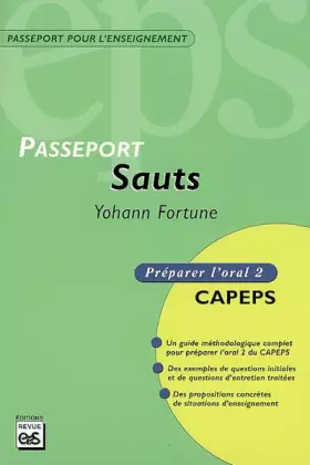 Couverture du produit · Sauts CAPEPS externe, épreuve d'admission orale 2 : Méthodologie et contenus