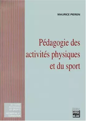 Couverture du produit · Pédagogie des activités physiques et du sport