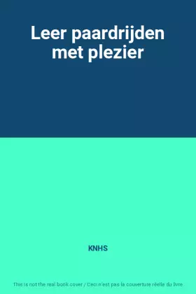 Couverture du produit · Leer paardrijden met plezier