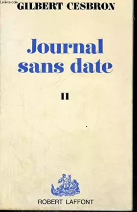 Couverture du produit · Journal sans date tome 2