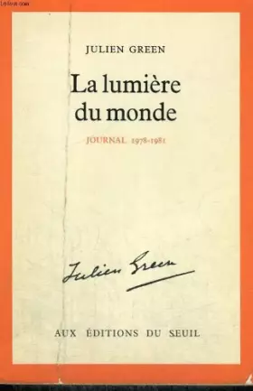 Couverture du produit · La Lumière du monde : 1978-1981