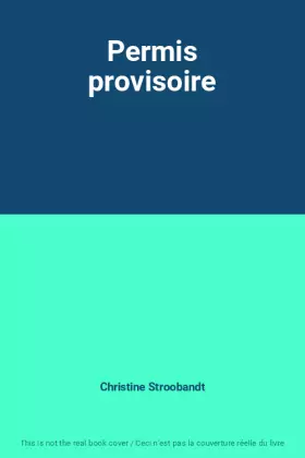 Couverture du produit · Permis provisoire