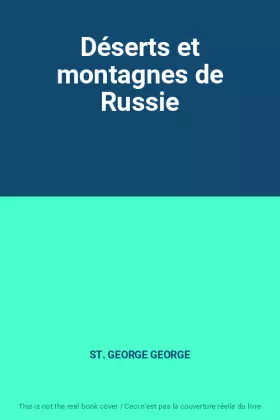 Couverture du produit · Déserts et montagnes de Russie
