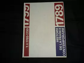Couverture du produit · Histoire de la france contemporaine 1789 1980 tome 1 1789 1799