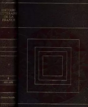 Couverture du produit · Histoire littéraire de la france tome 8 : 1830 - 1848
