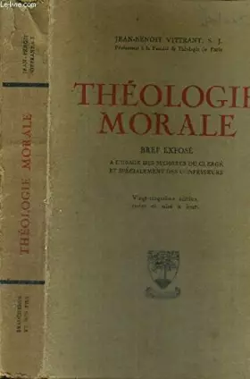 Couverture du produit · THEOLOGIE MORALE - BREF EXPOSE A L'USAGE DES MEMBRES DU CLERGE ET SPECIALEMENT DES CONFESSEURS - 25E EDITION REVUE ET MISE A JO