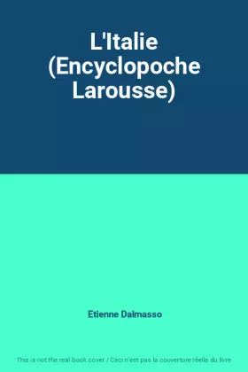 Couverture du produit · L'Italie (Encyclopoche Larousse)