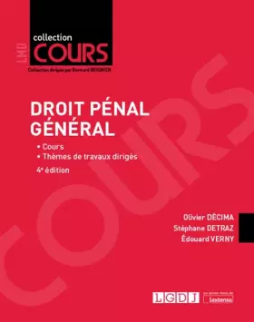Couverture du produit · Droit pénal général: Cours - Thèmes de travaux dirigés (2020)