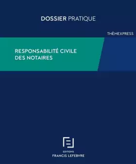 Couverture du produit · Responsabilité civile du notaire