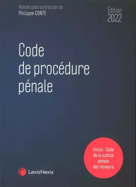 Couverture du produit · Code de procédure pénale 2022: Inclus : Code de la justice pénale des mineurs