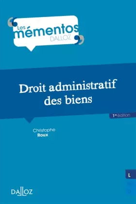 Couverture du produit · Droit administratif des biens