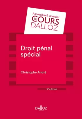 Couverture du produit · Droit pénal spécial - 5e ed.
