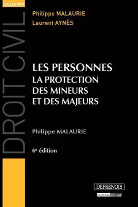 Couverture du produit · Les personnes : La protection des mineurs et des majeurs