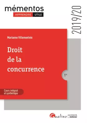 Couverture du produit · Droit de la concurrence: Intègre les dispositions de la loi PACTE