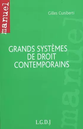 Couverture du produit · Grands systèmes de droit contemporains