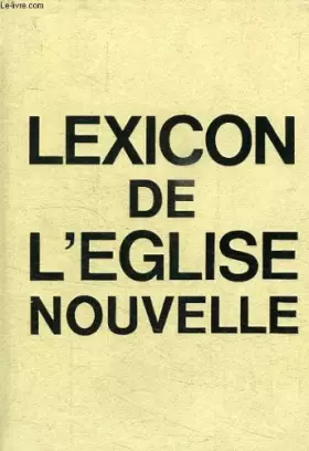 Couverture du produit · Lexicon de l'eglise nouvelle