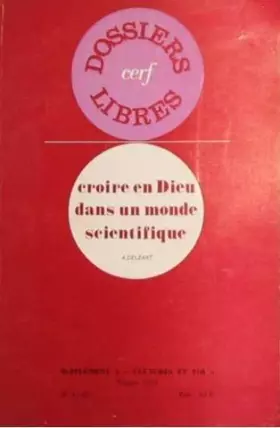 Couverture du produit · Croire en Dieu dans un monde scientifique