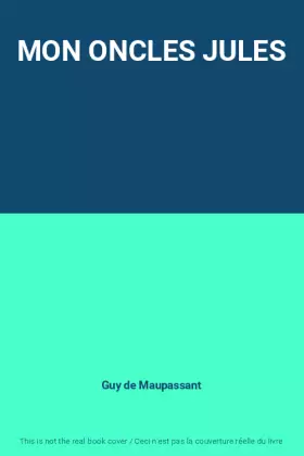 Couverture du produit · MON ONCLES JULES