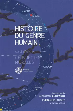 Couverture du produit · Histoire du genre humain: suivi d'autres uvrettes morales
