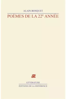 Couverture du produit · Poèmes de la 22e année