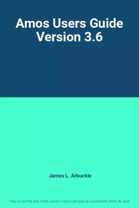 Couverture du produit · Amos Users Guide Version 3.6