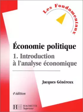 Couverture du produit · Économie politique, tome 1