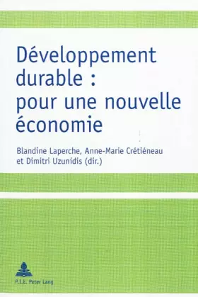 Couverture du produit · Développement durable : pour une nouvelle économie