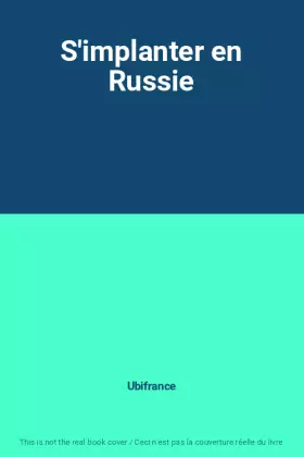 Couverture du produit · S'implanter en Russie