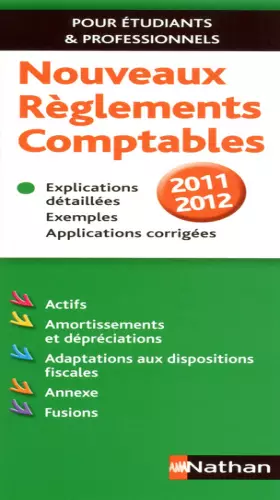 Couverture du produit · NOUVEAUX REGL COMPTABLES 11/12